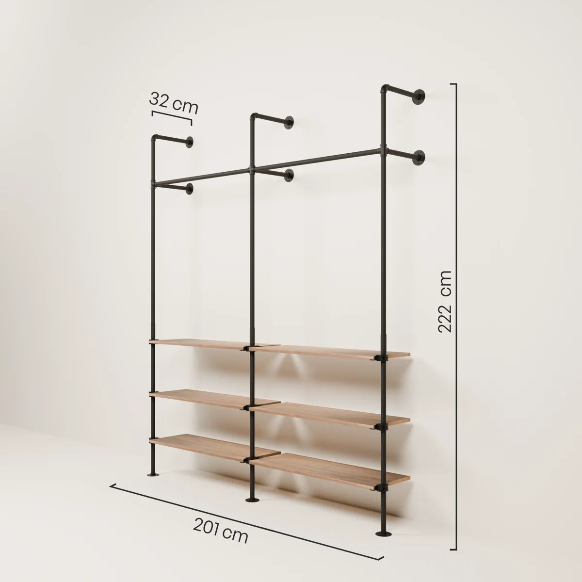 KIM 2 OAK – 6 hyller