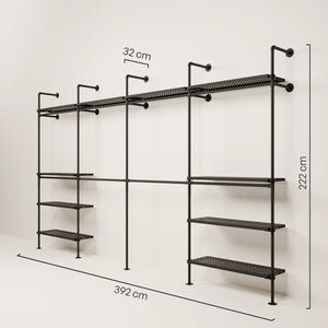 KIM DOUBLE 4 OAK – 10 estantes