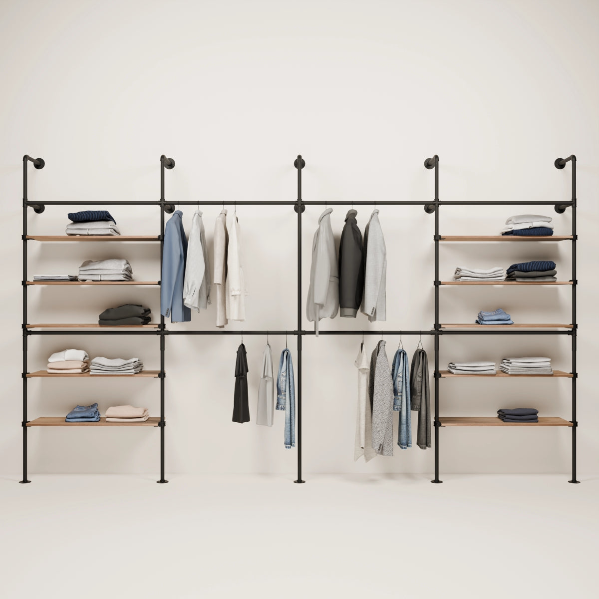 KIM DOUBLE 4 OAK – 10 estantes