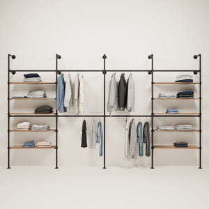 KIM DOUBLE 4 OAK – 10 estantes