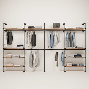 KIM DOUBLE 4 OAK – 10 Regalböden oben