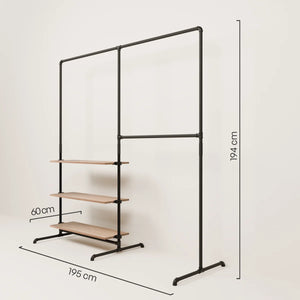 LAS 2 OAK – 3 hyller