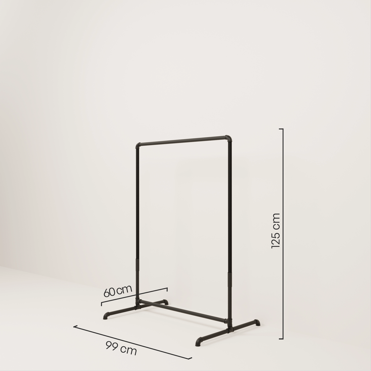 LAS LOW 1 – Garderobestativ børn | Industrielt design