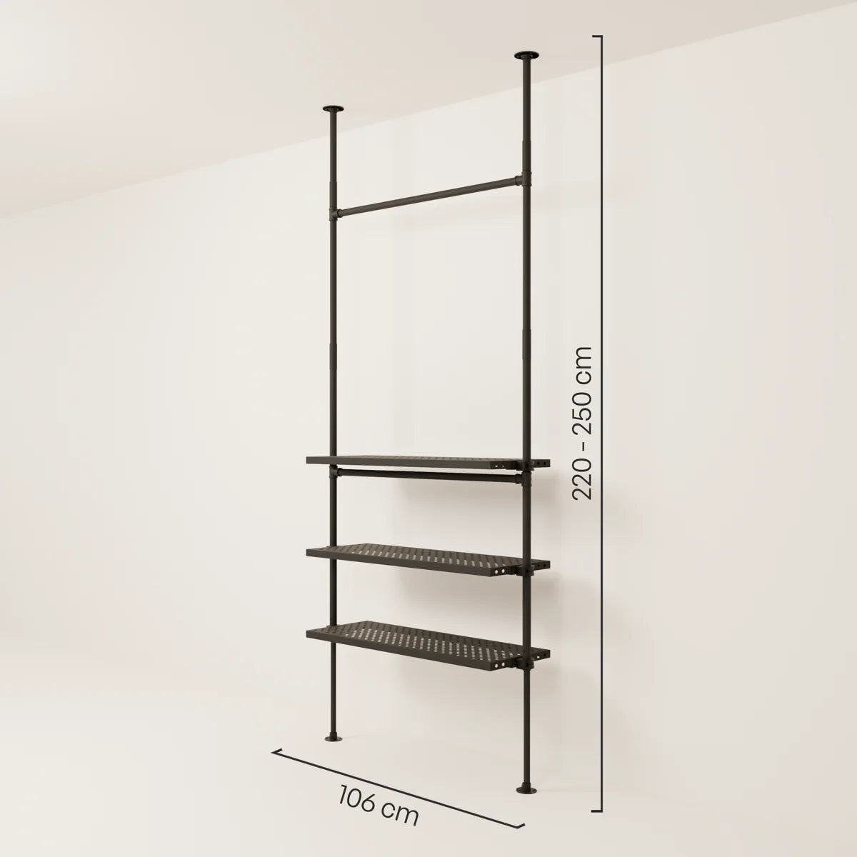 LOFT 1 METAL – 3 hyllor