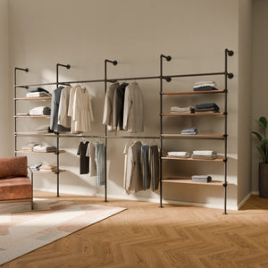 KIM DOUBLE 4 OAK – 10 estantes