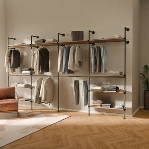KIM DOUBLE 4 OAK – 10 Regalböden oben