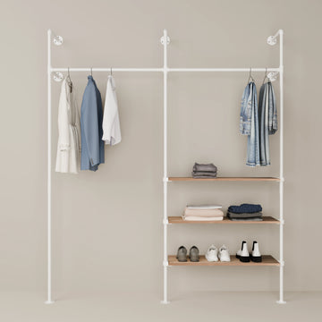 KIM 2 OAK – 3 estantes | blanco