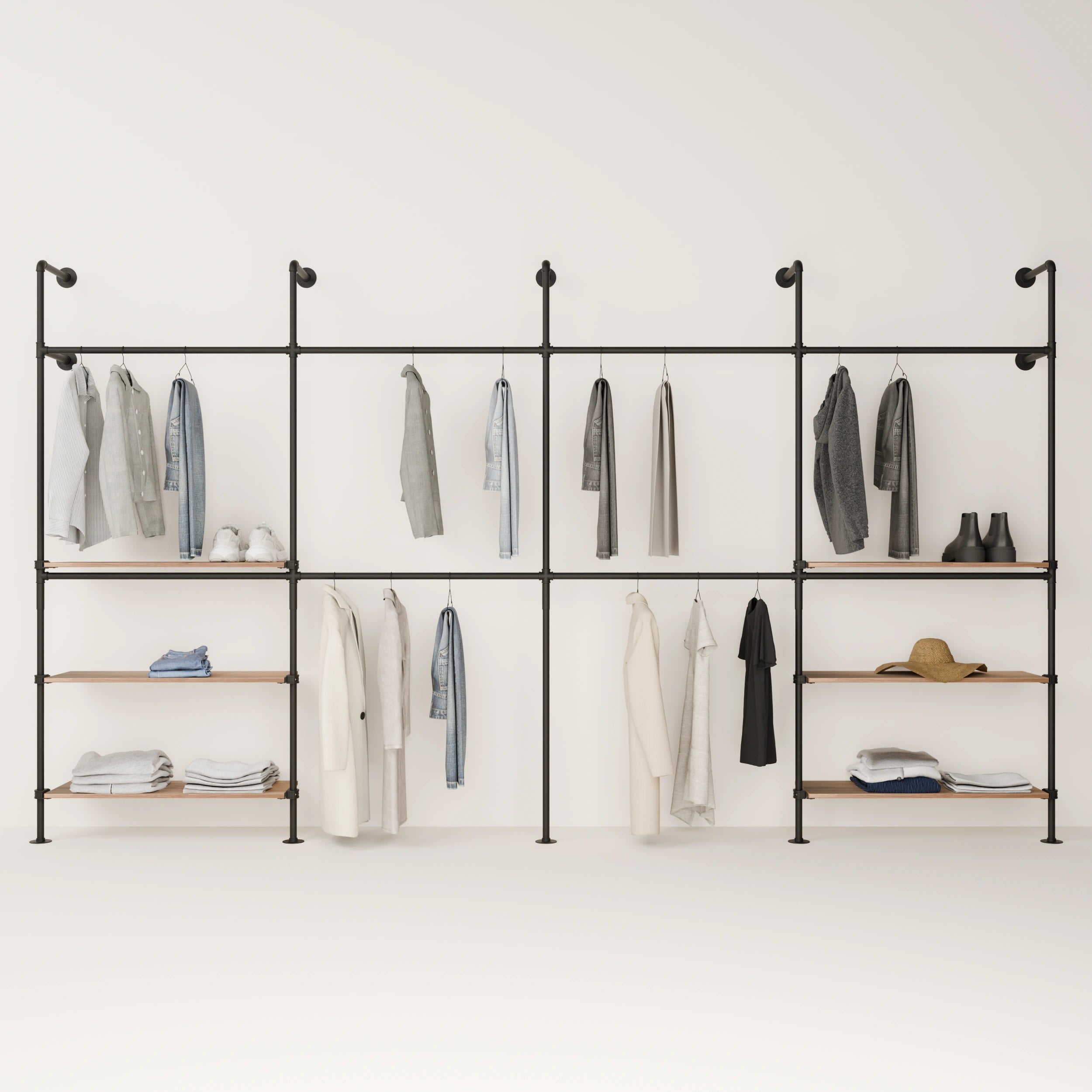 KIM DOUBLE 4 OAK – 6 ράφια