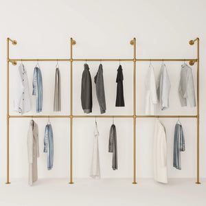 KIM DOUBLE Wandgarderobe Gold – design