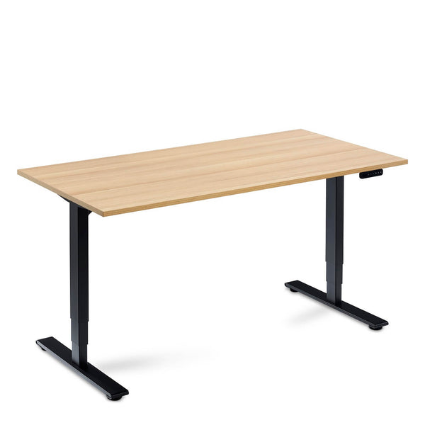 Oak - electric height adjustable desk
