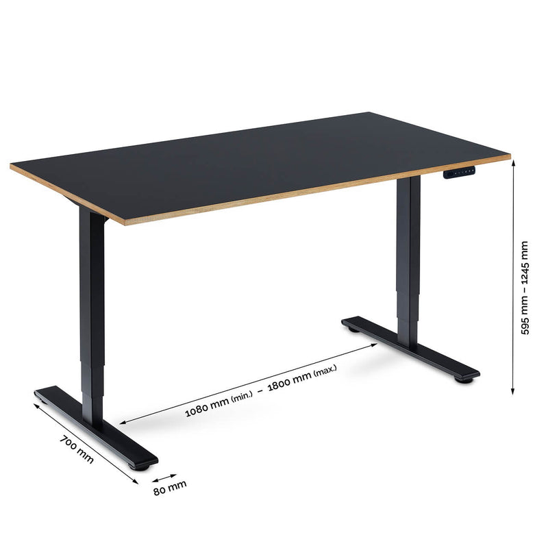 Maße höhenverstellbarer Schreibtisch