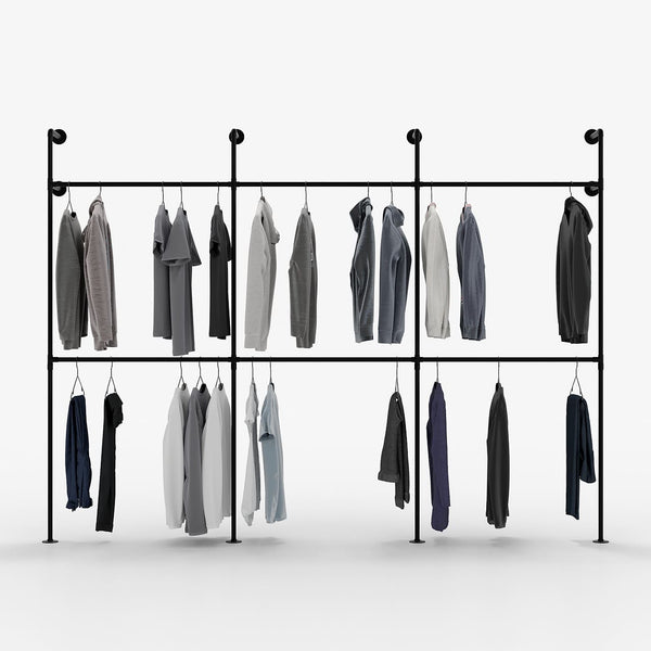 Wand Garderobenstange Kleiderschranksystem zur Wandmontage